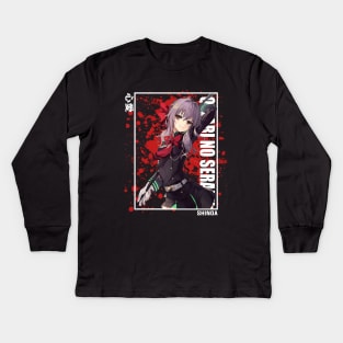 Shinoa Hiragi - Owari no Seraph Kids Long Sleeve T-Shirt